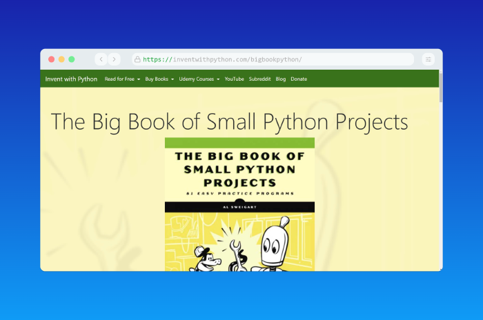 The Big Book of Small Python Projects - CAE