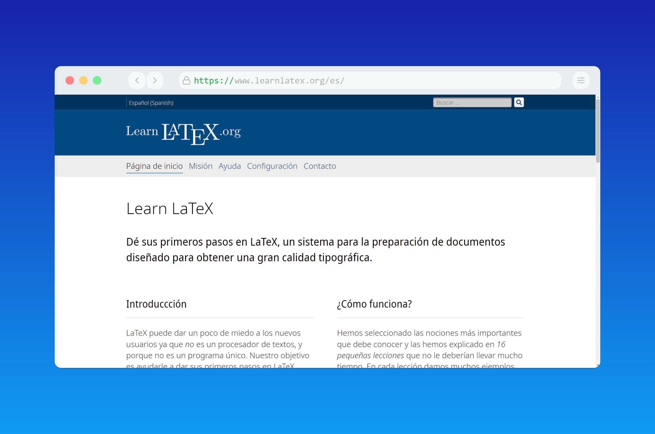 Aprenda LaTeX en línea